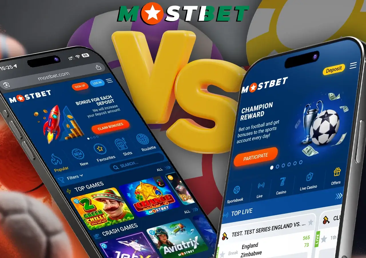 Compare the browser version and full-featured Mostbet app for optimal experience