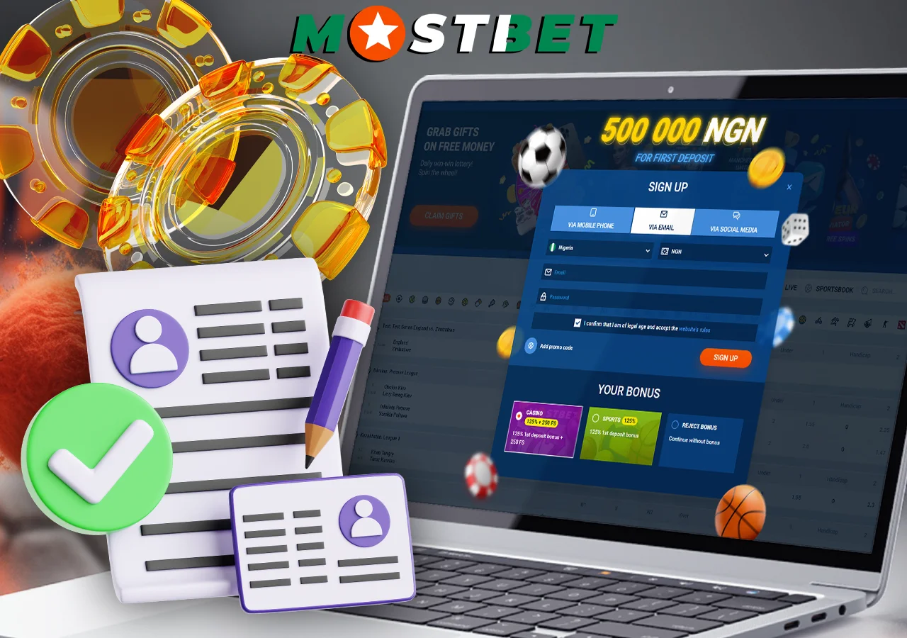 Follow simple registration steps to join Mostbet and claim your welcome bonus