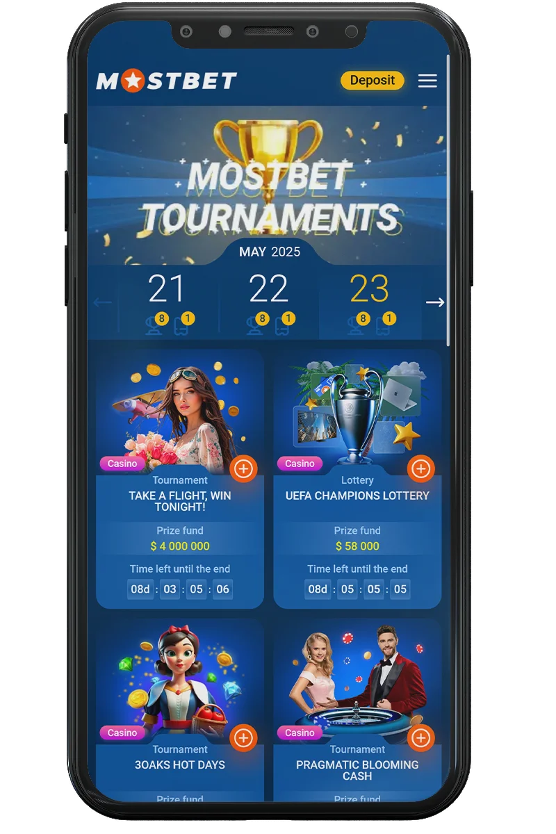 Bookmaker's website interface